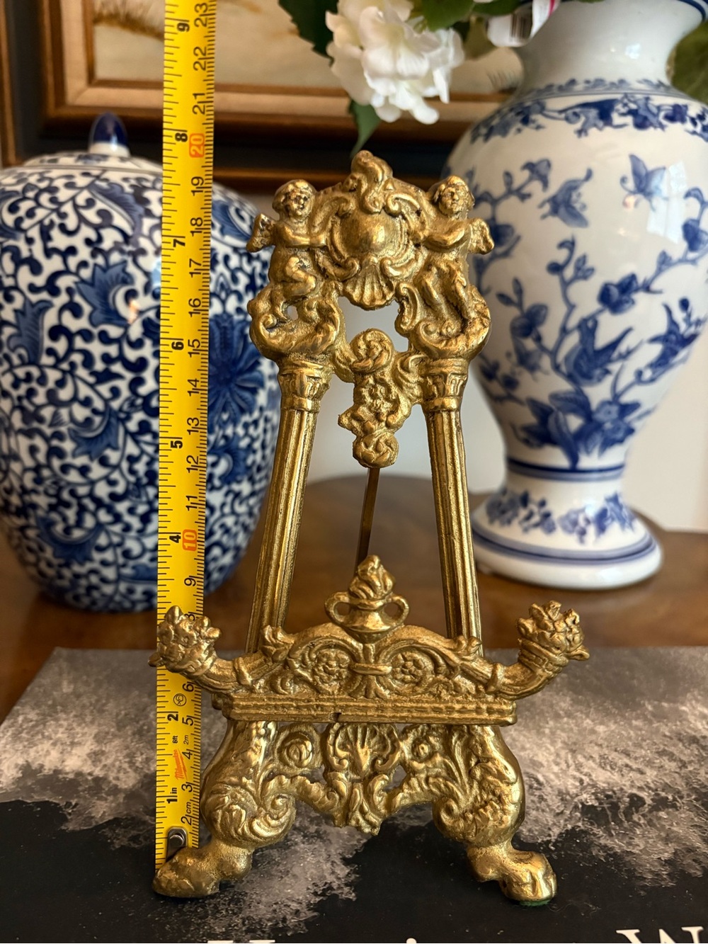 Vintage Andrea by Sadek Ornate Brass Easel - Picture 8 of 8